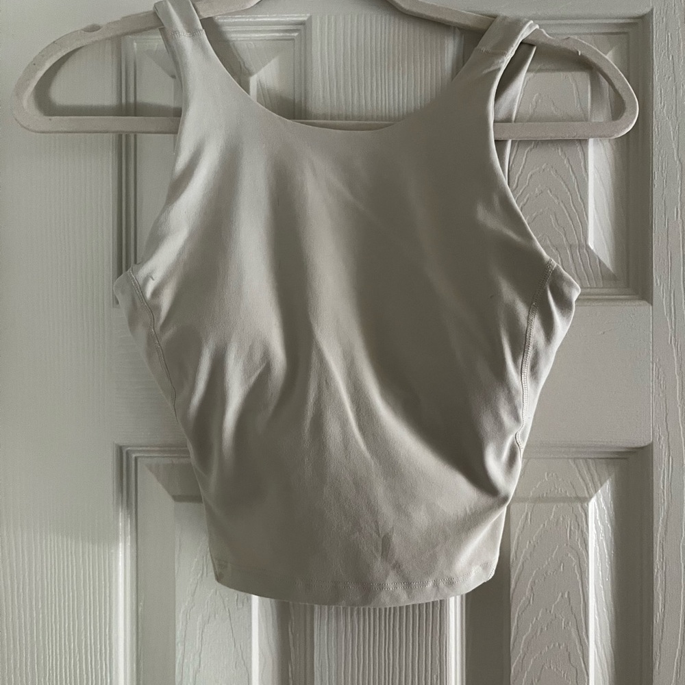 Lululemon Align High Neck Tank Top in Size 4-Natural Ivory
